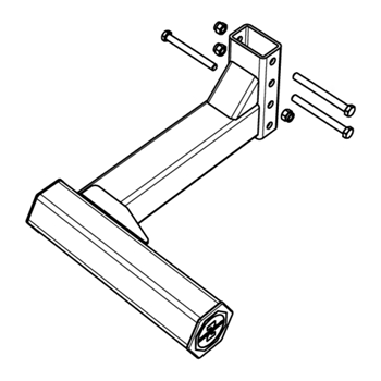 Underride Guide Side Part Hexagon right 435mm ZHD