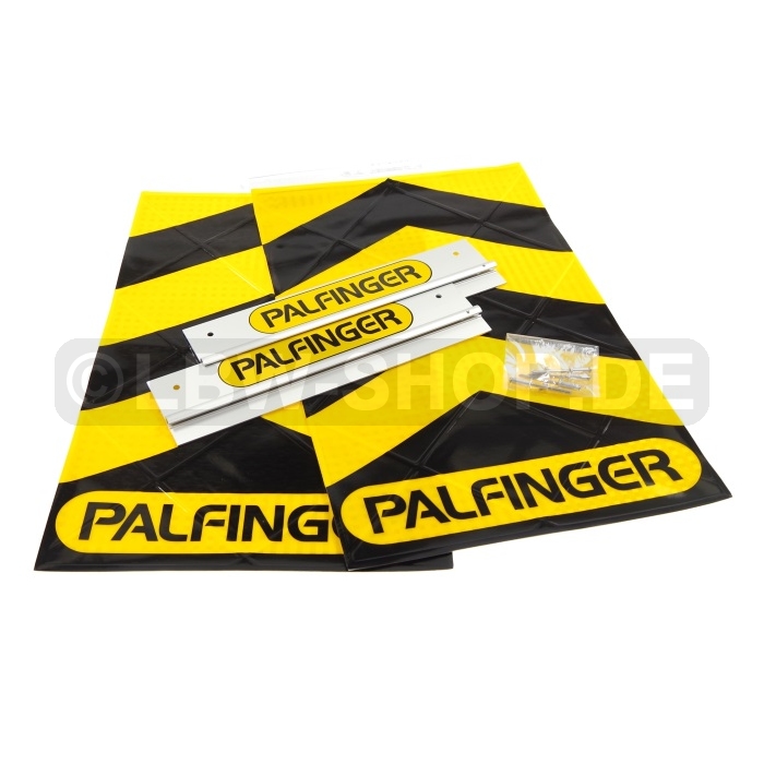 Warning Flag Kit Alu Black/Yellow Palfinger
