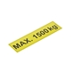 Safety Sticker Max. 1500kg